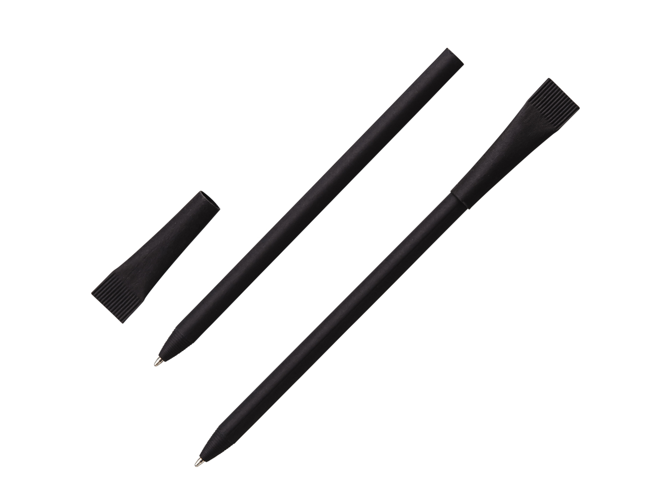 紙製ECOボールペン 黒