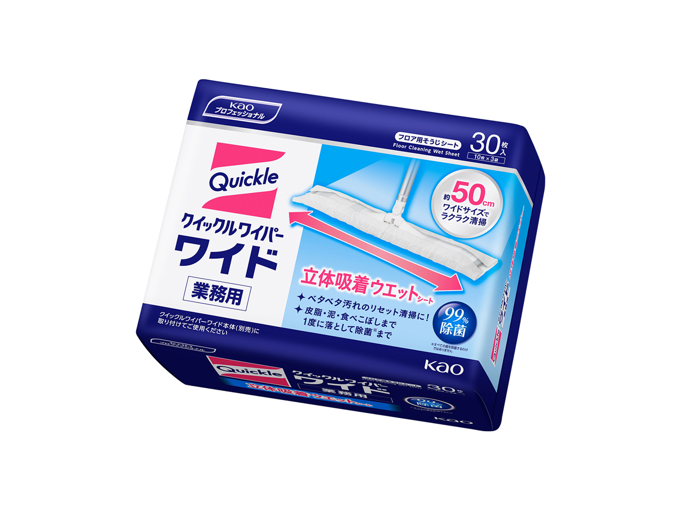クイックルワイパーワイド 立体吸着ウェットシート
